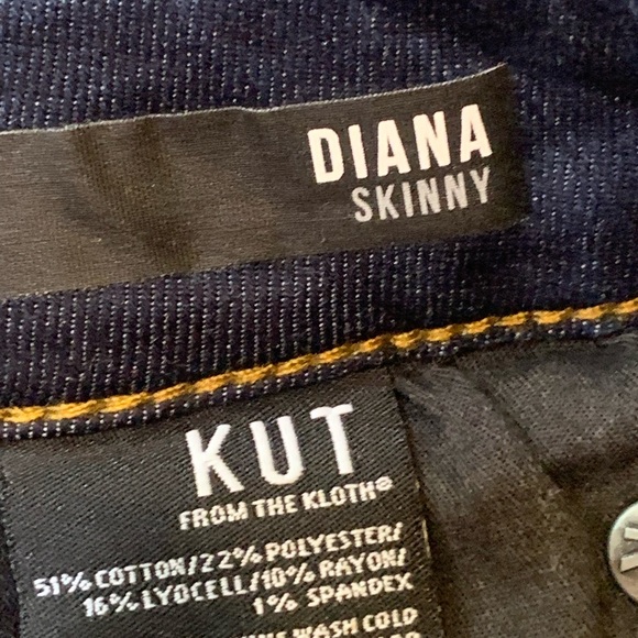 NWOT⭐️ KUT from The Kloth ‘Diana Skinny’ Mid-Rise Jeans.. Size 6 - Picture 3 of 13